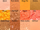 Orange and Peach Eye Shadows