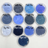 Blue Eye Shadows Pink Quartz Minerals Makeup Vegan