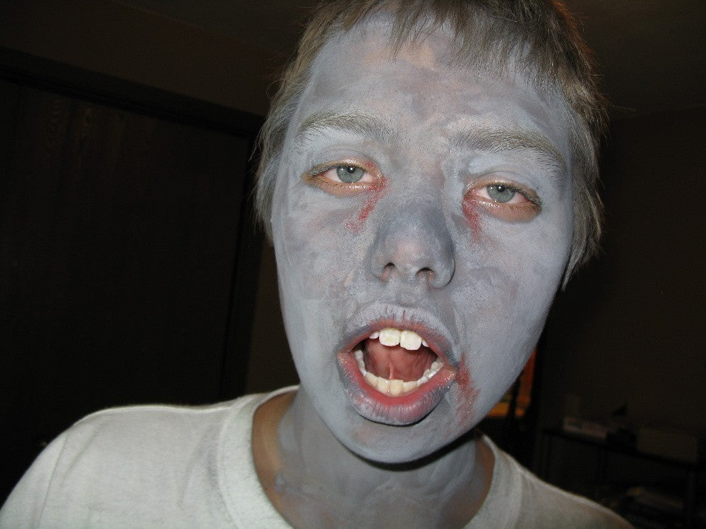 halloween makeup zombie boy