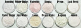 White Eye Shadows and Highlighters