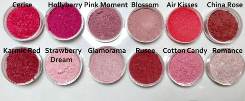 Red and Pink Eye Shadows