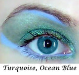Blue Eye Shadows Pink Quartz Minerals Makeup Vegan